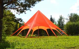 Вантовые шатры для детского лагеря