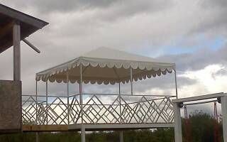 Изготовление крыши для шатра-беседки
