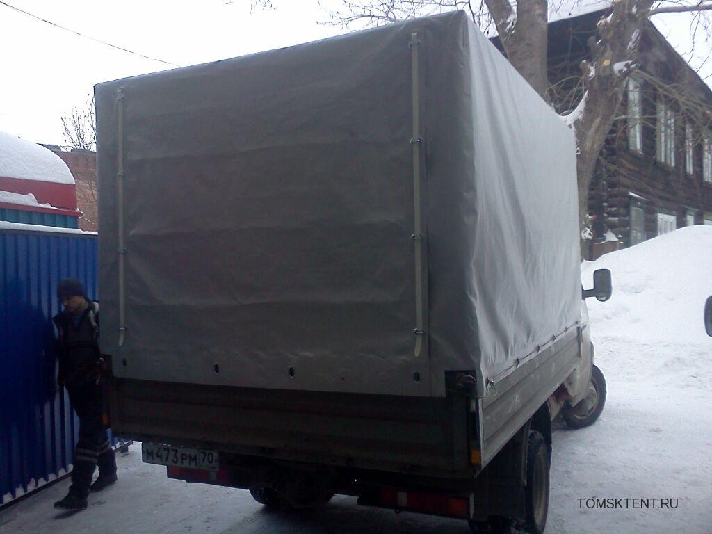 Задний клапан прямоугольного тента на грузовой автомобиль "Газель" в Томске