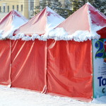 Торговые палатки для зимней новогодней ярмарки