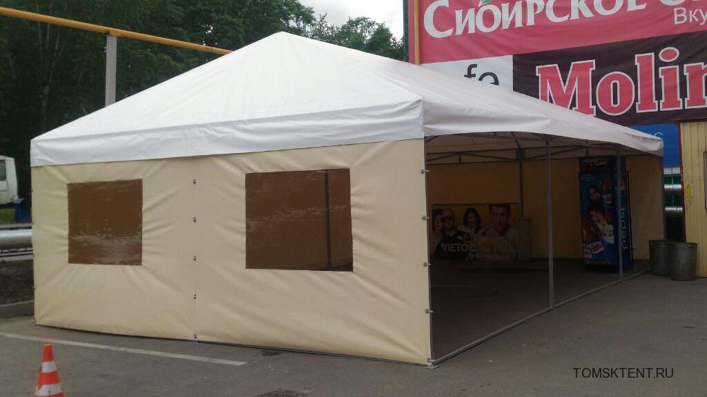 Тент для летнего кафе в Томске, 6х9 метра