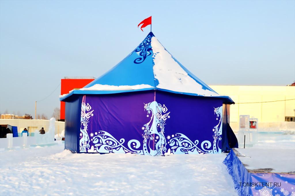 Производство зимнего шатра