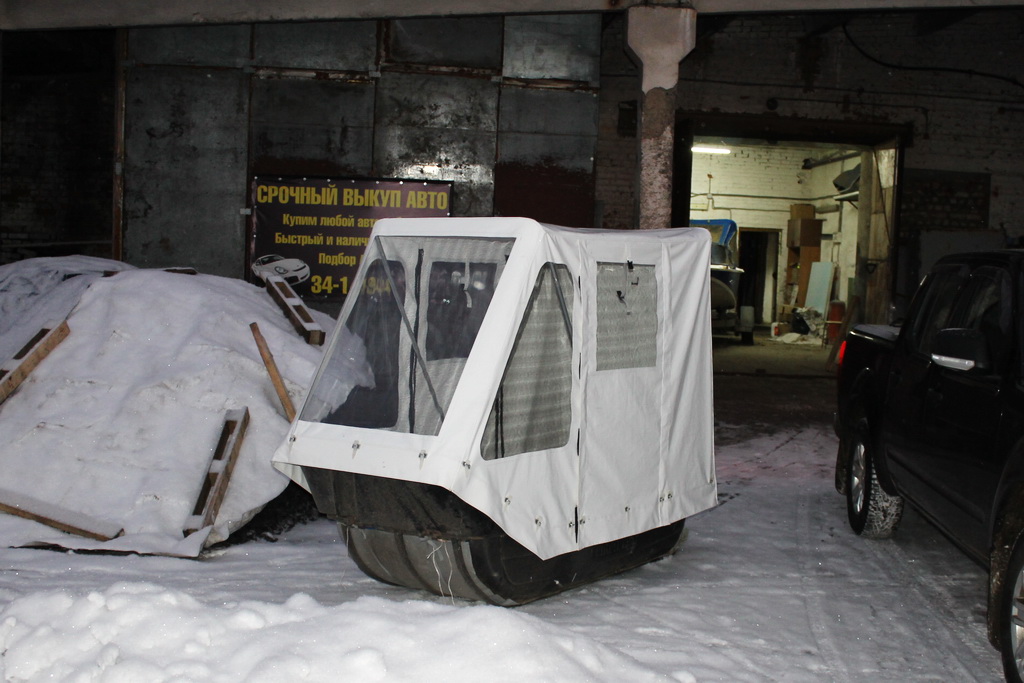 Пассажирский тент на сани снегохода в Томске